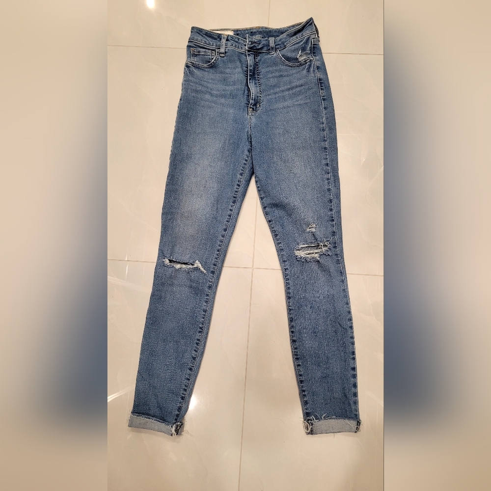 Gap Super High Waist Distressed Jeans- Tall